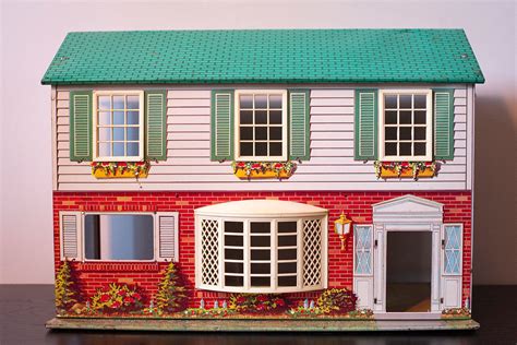 vintage metal foll house|doll houses from the 1960s.